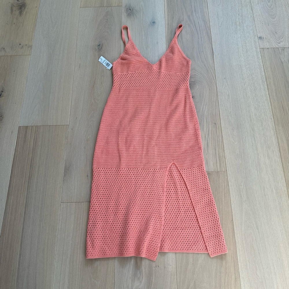 Aritzia Wilfred Evie Midi Crochet Dress